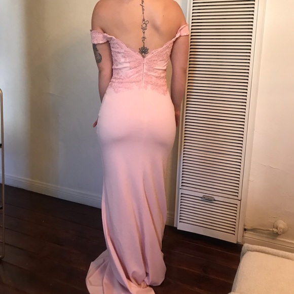blush prom, bridal, bridesmaid, gala, pageant gown - Picture 2 of 2